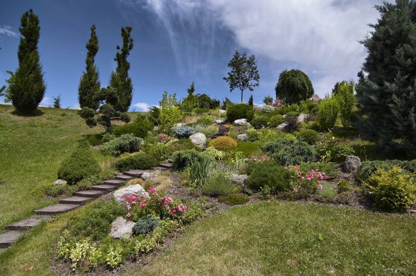 Steep Terrain Landscaping in Lexington